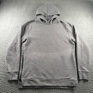John Elliott Villian Hoodie Mens 5 Gray Pullover Fleece Side Zip Heather